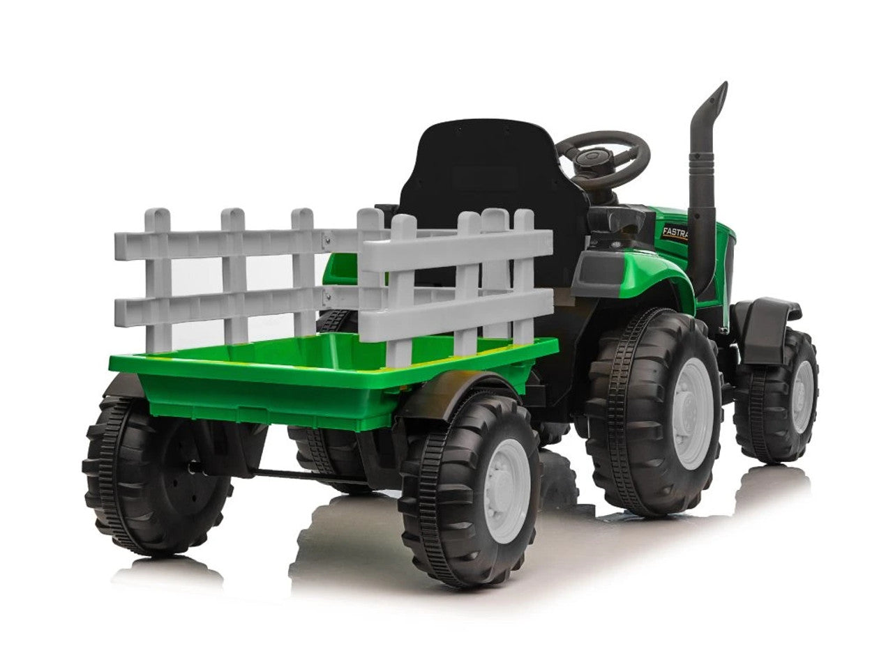 TURBO HARVEST 12V TRACTOR /TRAILER -GREEN