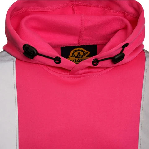 KIDS HI VIS HOODY - PINK