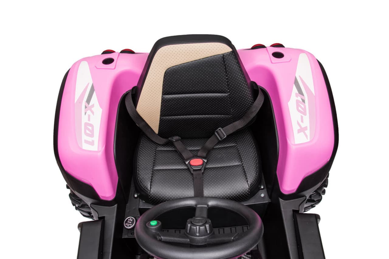 AgriPow 24V Electric Ride On Tractor with Trailer - Pink