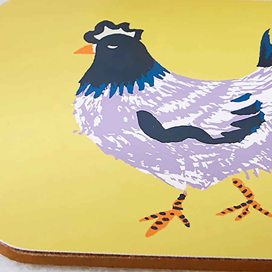 CHICK CHICKEN- COASTERS 4 PACK