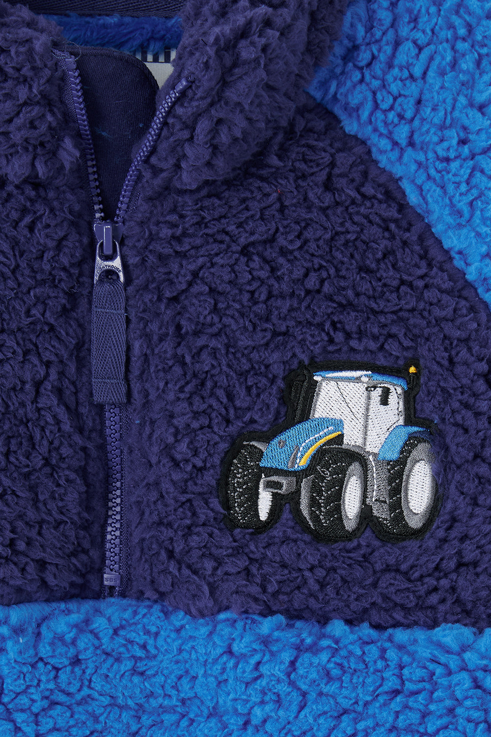 CADEN FLEECE - BLUE TRACTOR