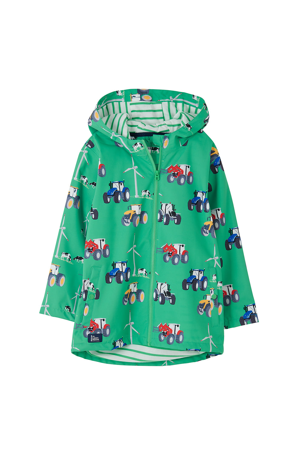 Ethan Jacket - Tractor Wind Turbine Print