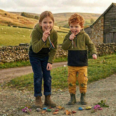 KIDS ALPINE FLEECE SMOCK