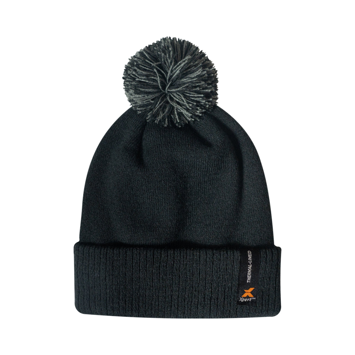 XPERT BLACK THERMAL POM POM BEANIE