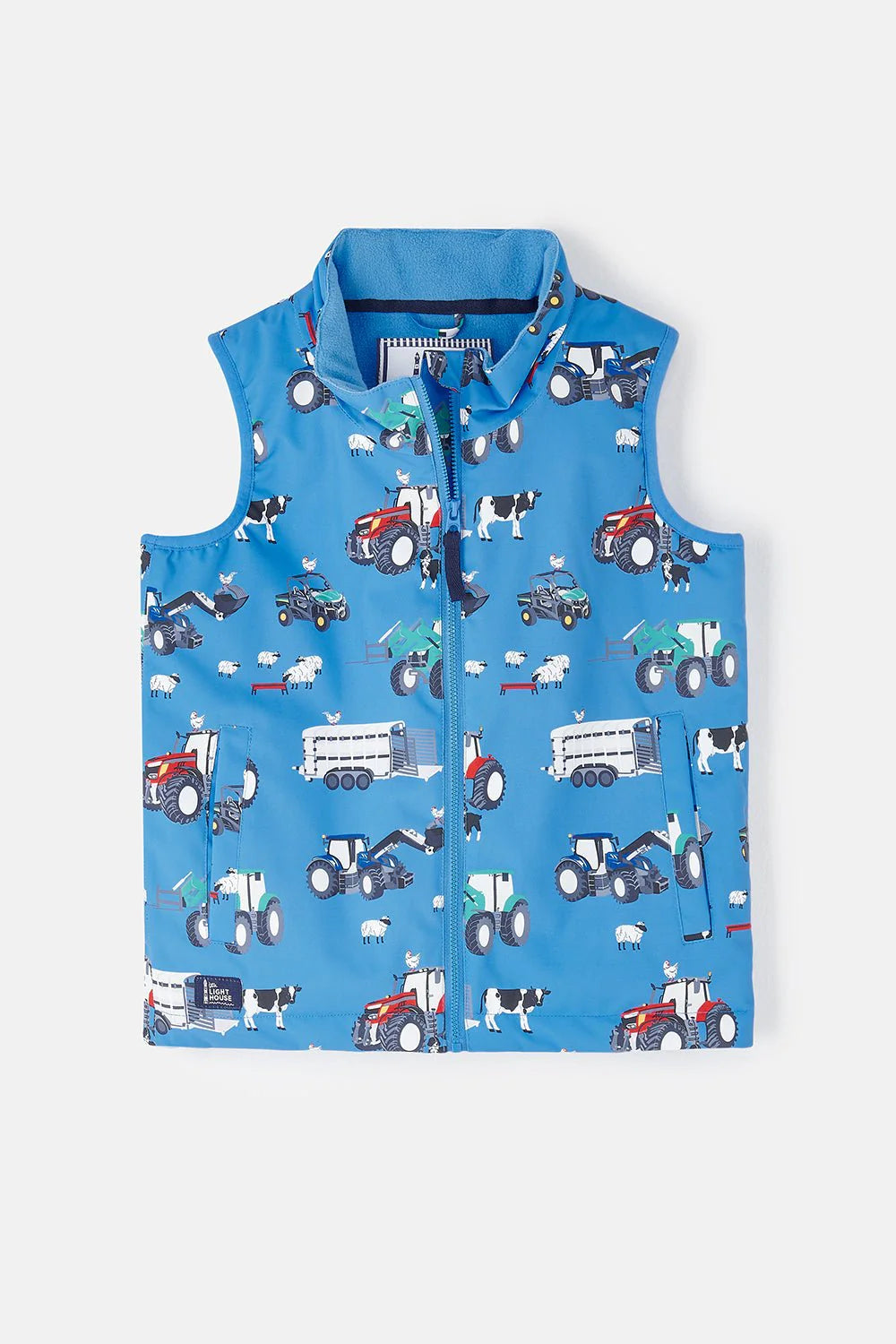 ALEX GILET - BLUE FARM PRINT