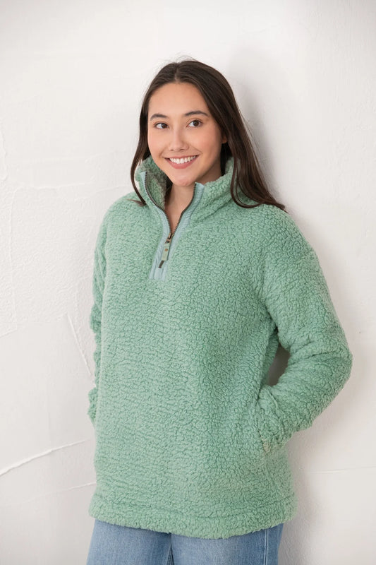 BAY SHERPA FLEECE - BASIL