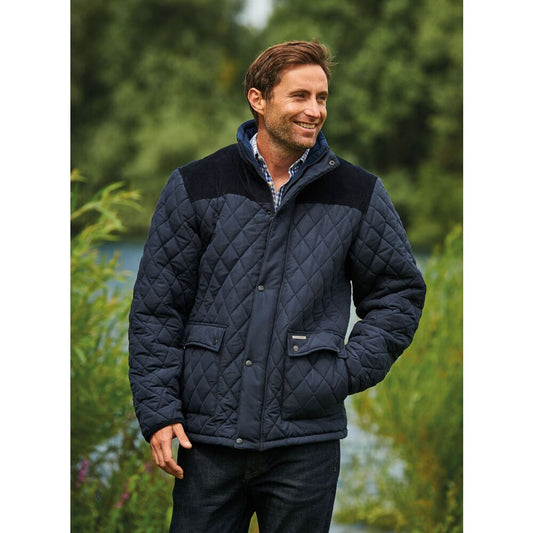 Country Estate - Lewis Quilted Jacket - Navy