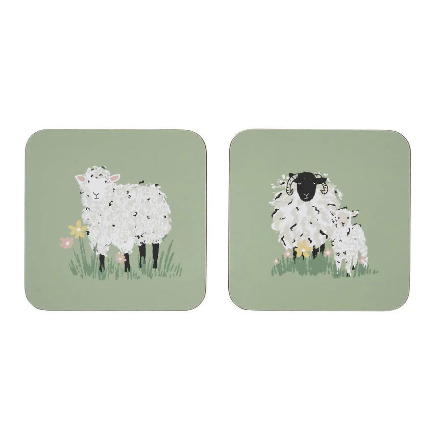 WOOLY SHEEP - COASTERS 4 PACK