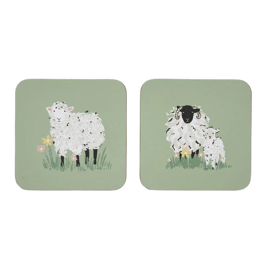 WOOLY SHEEP - COASTERS 4 PACK