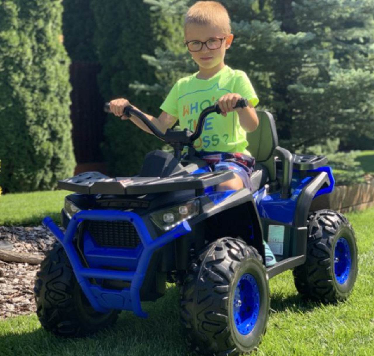 DESERT COMMANDER 24V ELECTRIC RIDE ON QUAD - BLUE