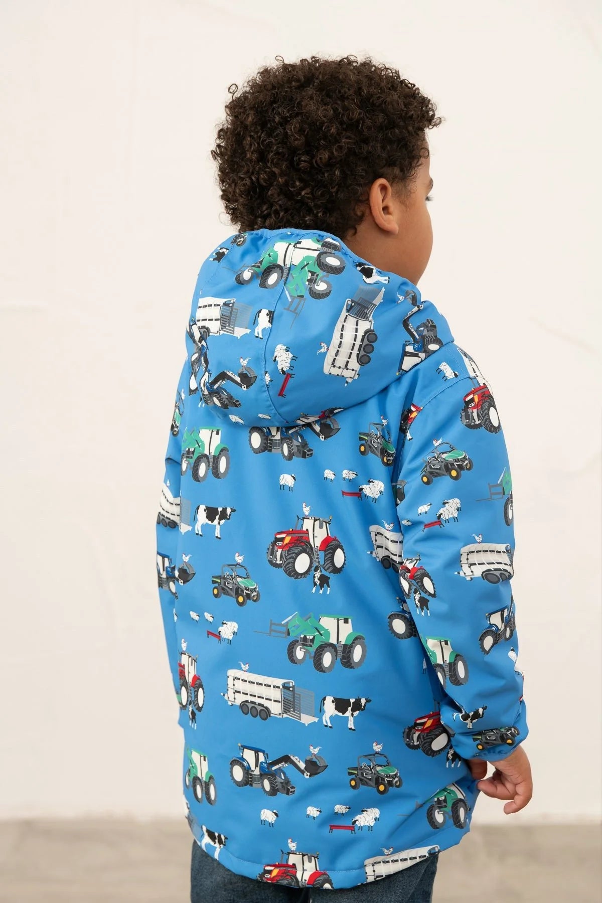 FINLAY COAT - BLUE FARM PRINT