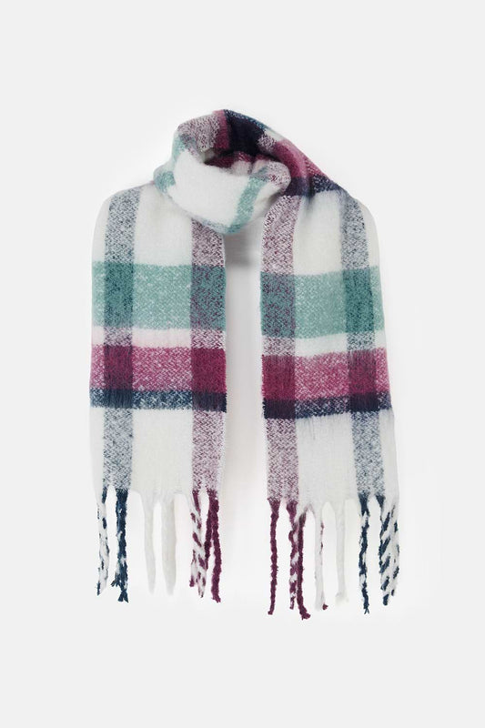 LIGHTHOUSE SCARF - DUCK EGG/BERRY/NAVY