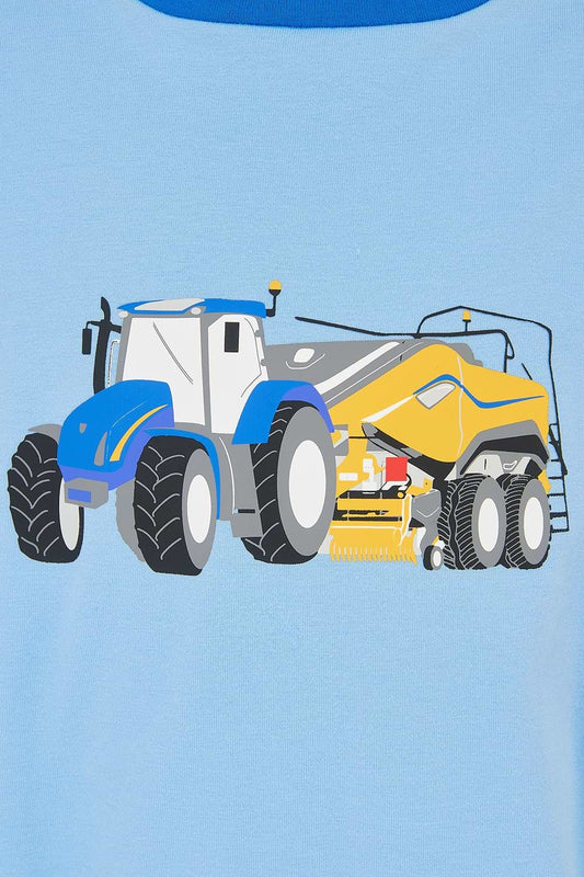 OLIVER SHORT SLEEVE TOP - BLUE BALER