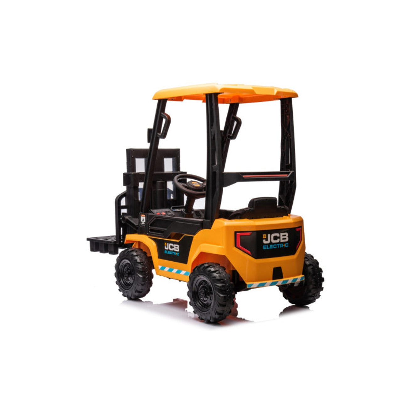 JCB Forklift 12V Electric Ride On Tractor - Yellow