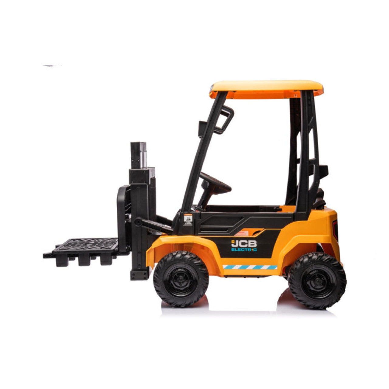 JCB Forklift 12V Electric Ride On Tractor - Yellow