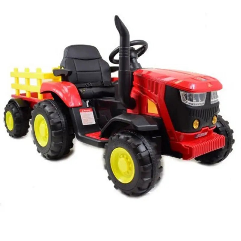 TURBO HARVEST 12V TRACTOR /TRAILER -RED