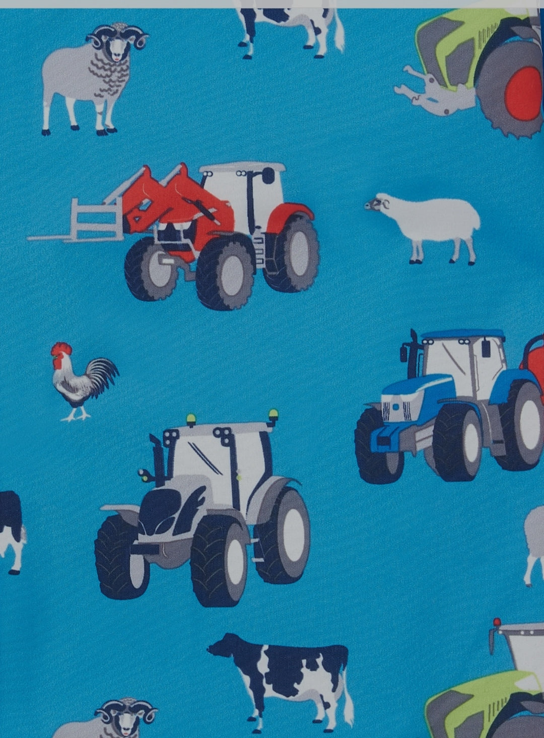 Jamie Puddlesuit - Blue Farm Print