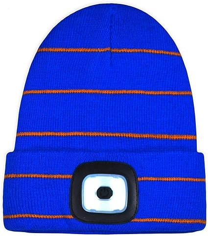 KIDS WINTER BEANIE HAT WITH REMOVABLE LED LIGHT