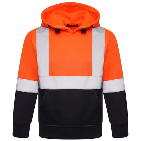 KIDS HOODY - ORANGE HI-VIS