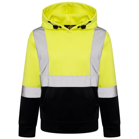 KIDS HOODY - HI VIS YELLOW