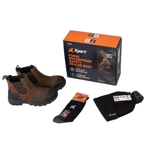 XPERT PRO FORGE SAFETY BOOT BUNDLE - FREE HAT & SOCKS