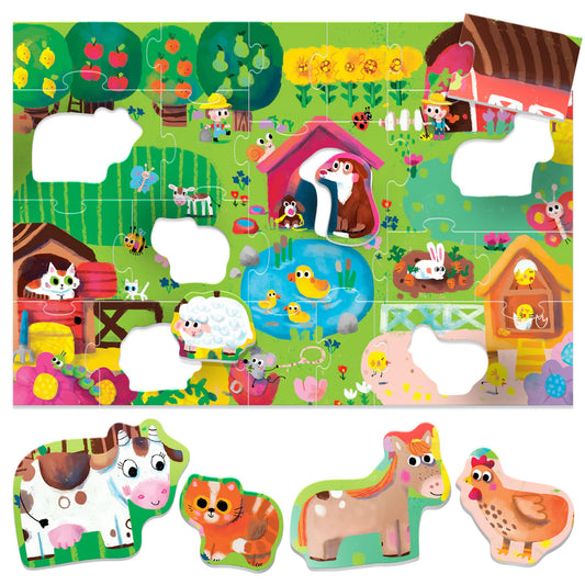 MAXI SHAPED PUZZLE - THE FARM