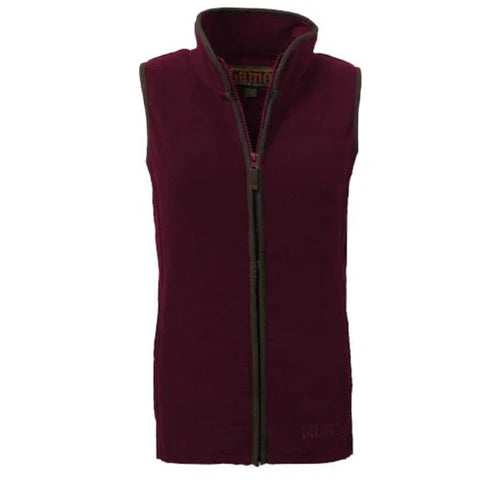 LADIES PENRITH - FLEECE GILET - MAROON