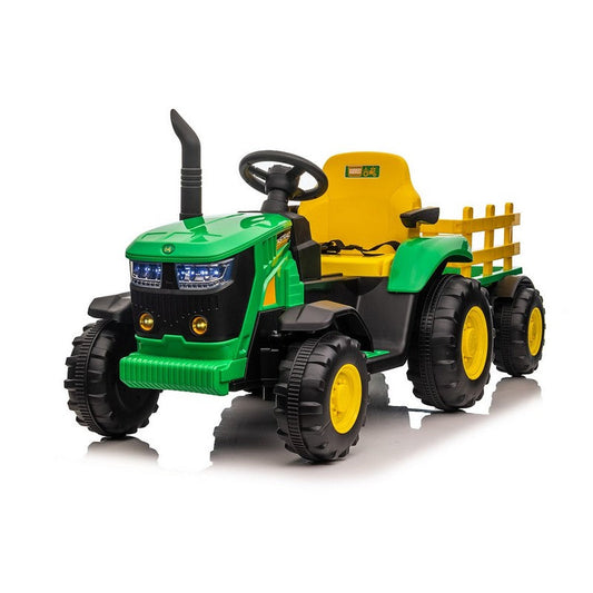TURBO HARVEST 12V TRACTOR /TRAILER -GREEN