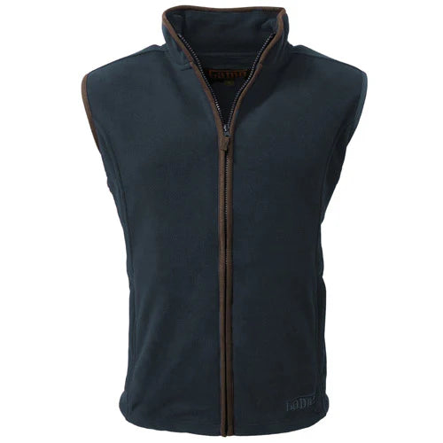 MENS GAME FLEECE GILET - GUNMETAL GREY