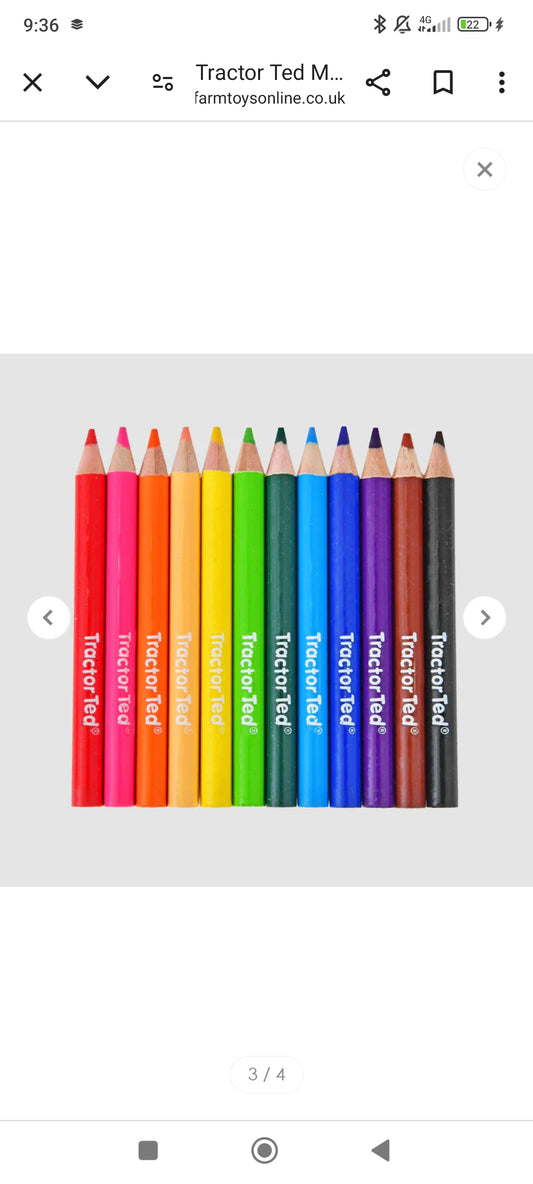 TRACTOR TED MINI PENCIL'S