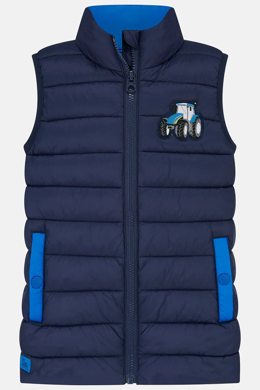 ABEL PADDED GILET - BLUE TRACTOR