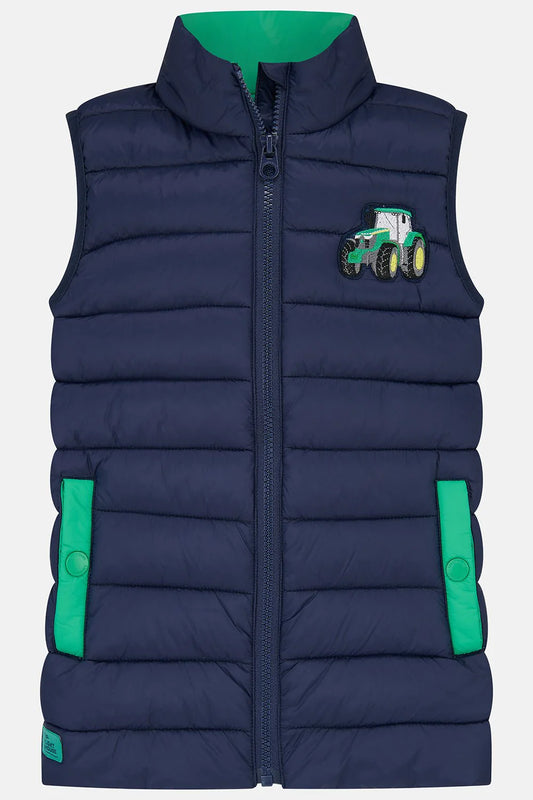 ABEL PADDED GILET - GREEN TRACTOR