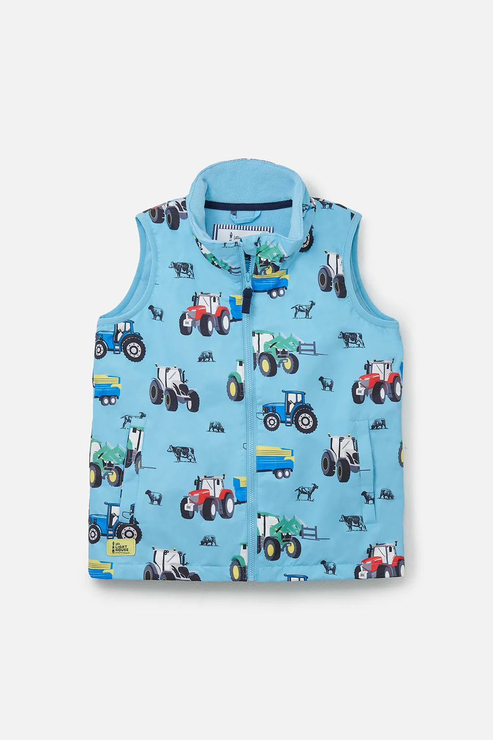 ALEX GILET - BLUE TRACTOR PRINT