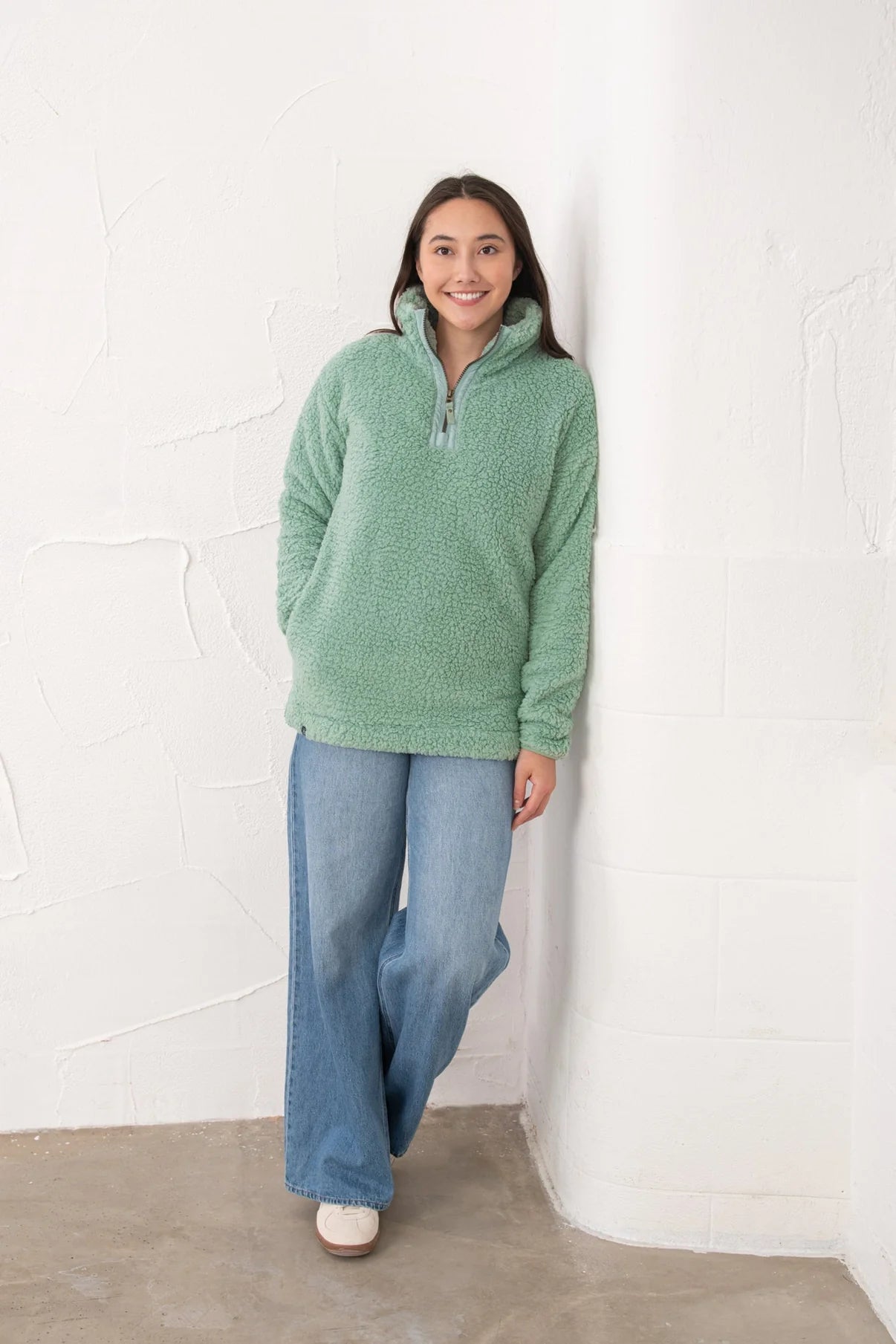 BAY SHERPA FLEECE - BASIL