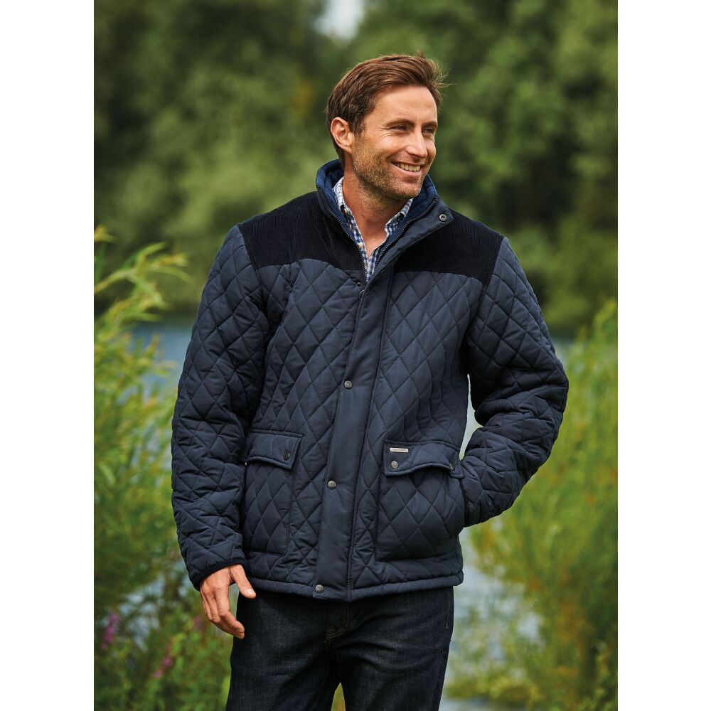 Country Estate - Lewis Quilted Jacket - Navy