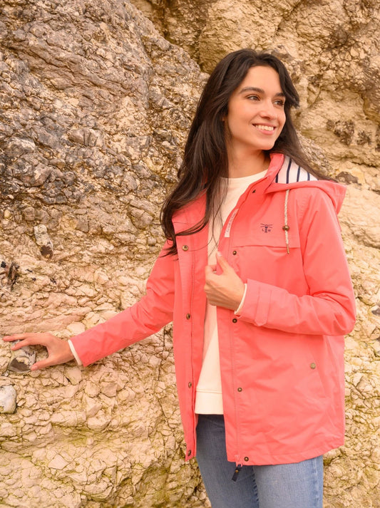 BEACHCOMBER JACKET - CORAL