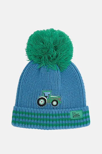 BOBBIE BOBBLE HAT - GREEN TRACTOR AW/26