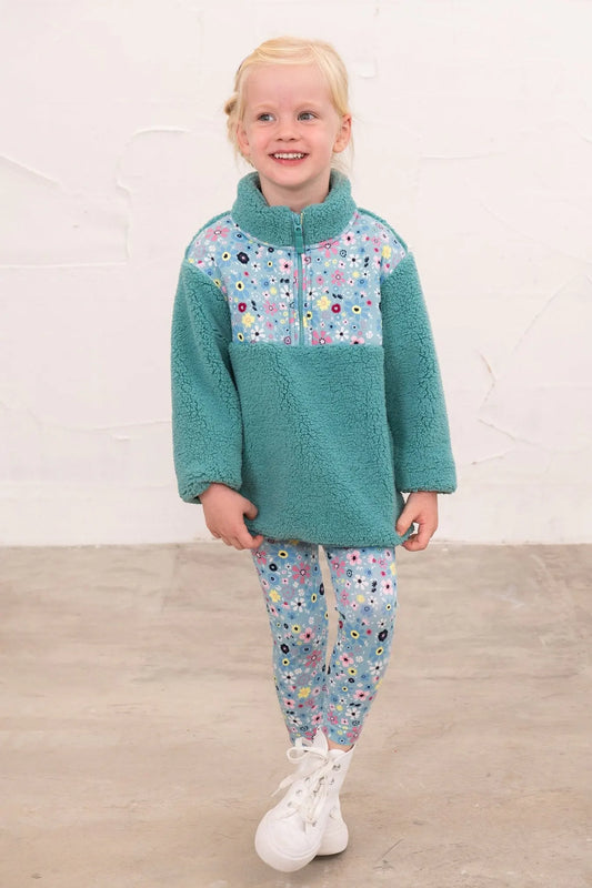 CASSIE FLEECE - TEAL