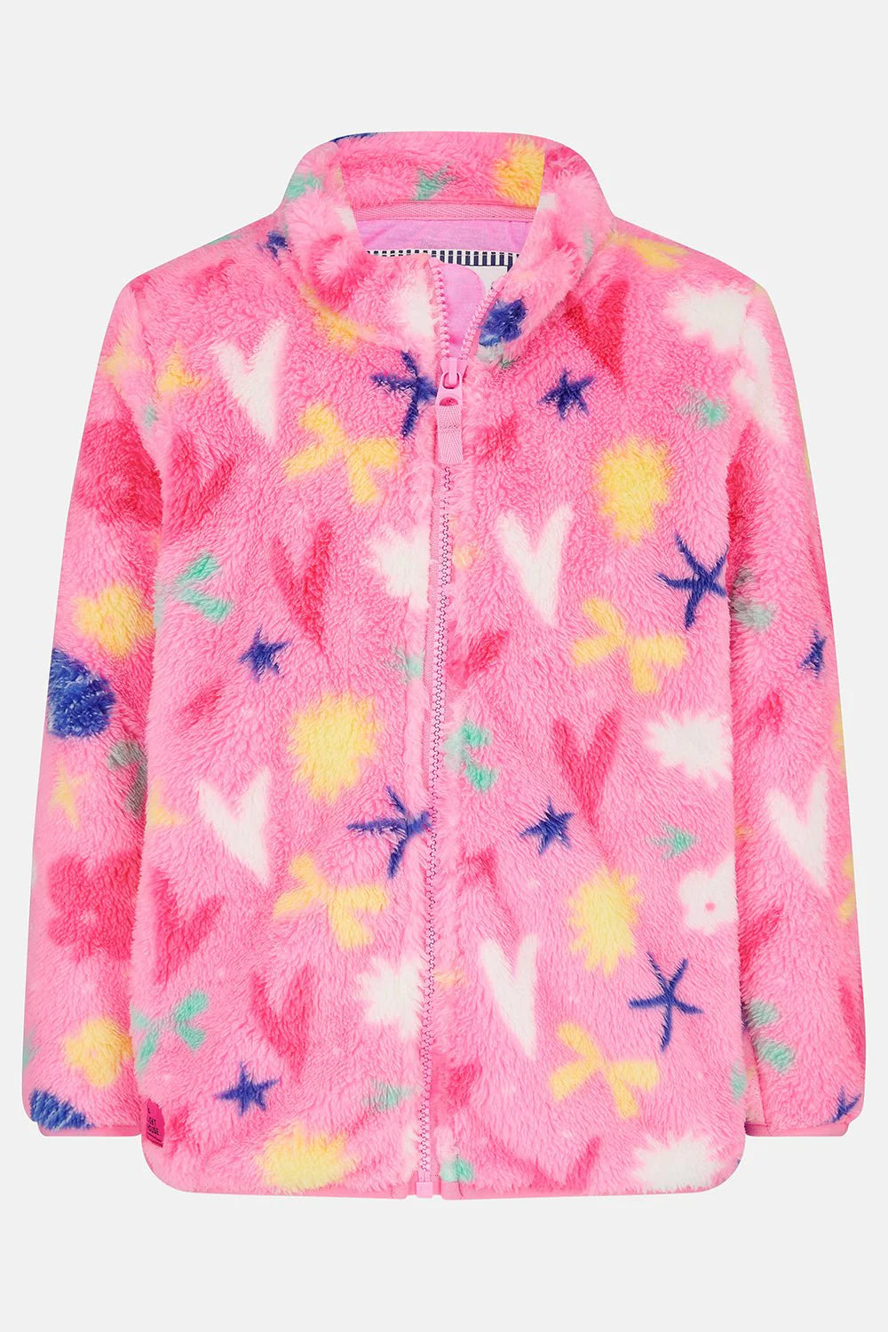 CLAIRE FLEECE - FLURO PINK