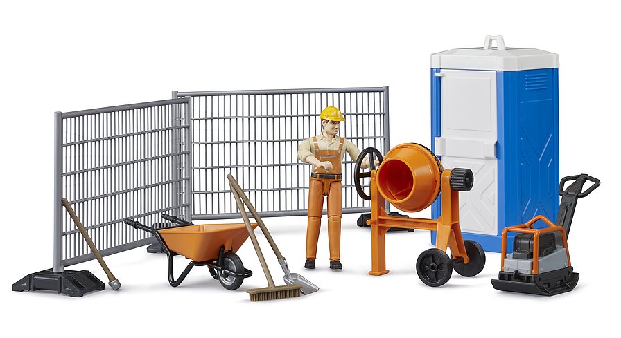 BRUDER - CONSTRUCTION WORKER SET