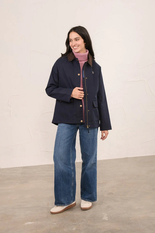 DEVON WATERPROOF COAT - NAVY