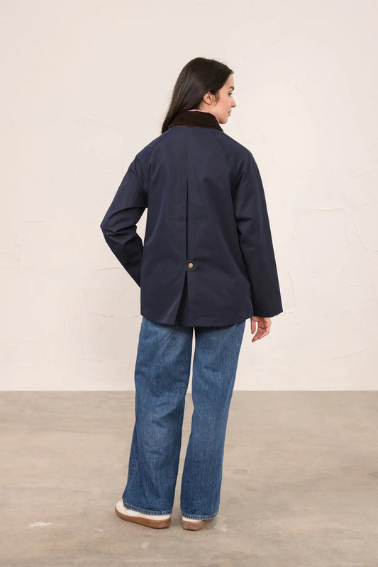 DEVON WATERPROOF COAT - NAVY