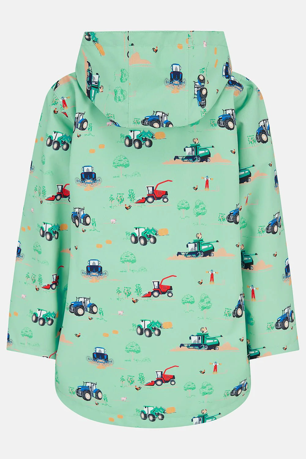 ETHAN JACKET - SEA GREEN TRACTOR PRINT