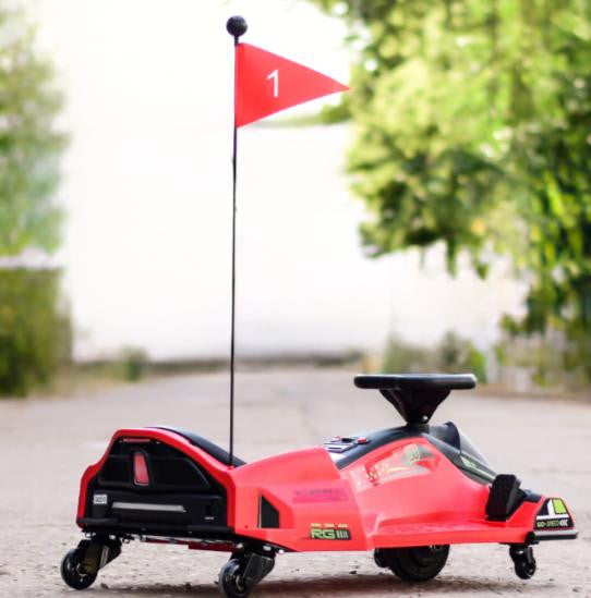 Drift Rider 360 24V Electric Go Kart with EVA Rubber Wheels - RED