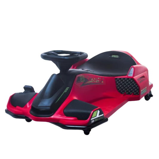Drift Rider 360 24V Electric Go Kart with EVA Rubber Wheels - RED