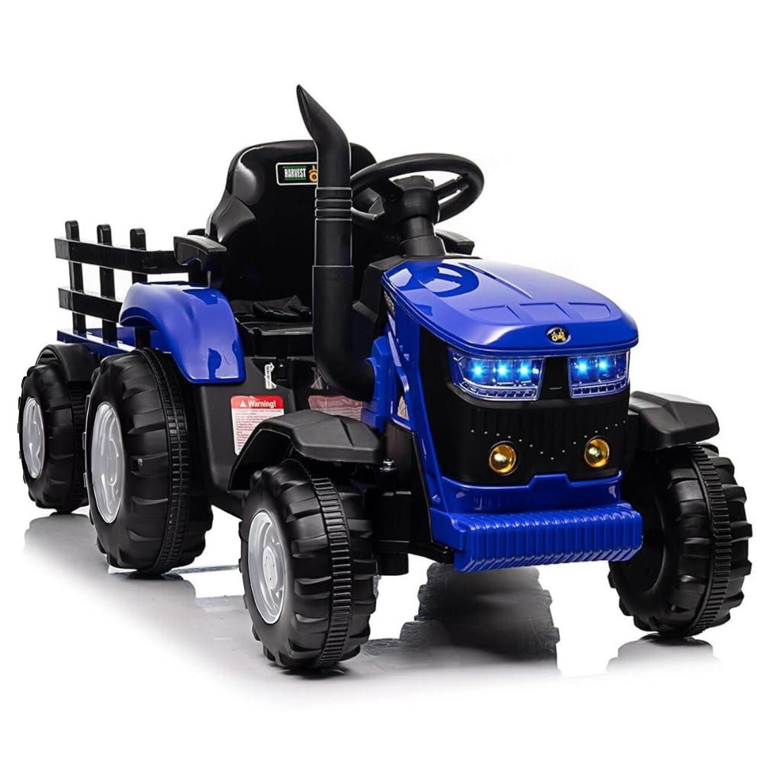 TURBO HARVEST 12V TRACTOR /TRAILER -BLUE