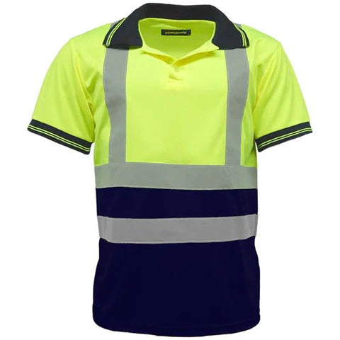 MENS HI-VIS SHORT SLEEVE POLO