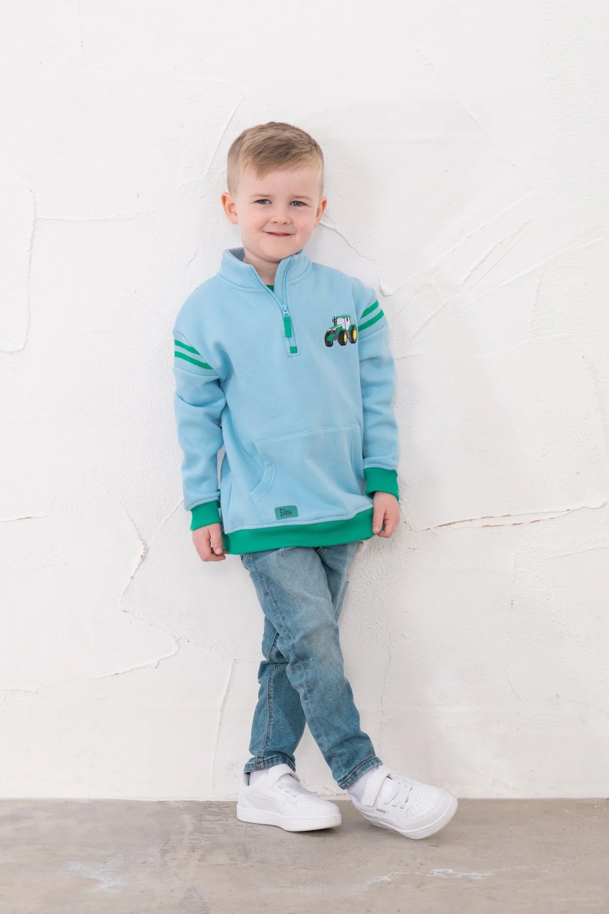 JONAH SWEATSHIRT - GREEN TRACTOR