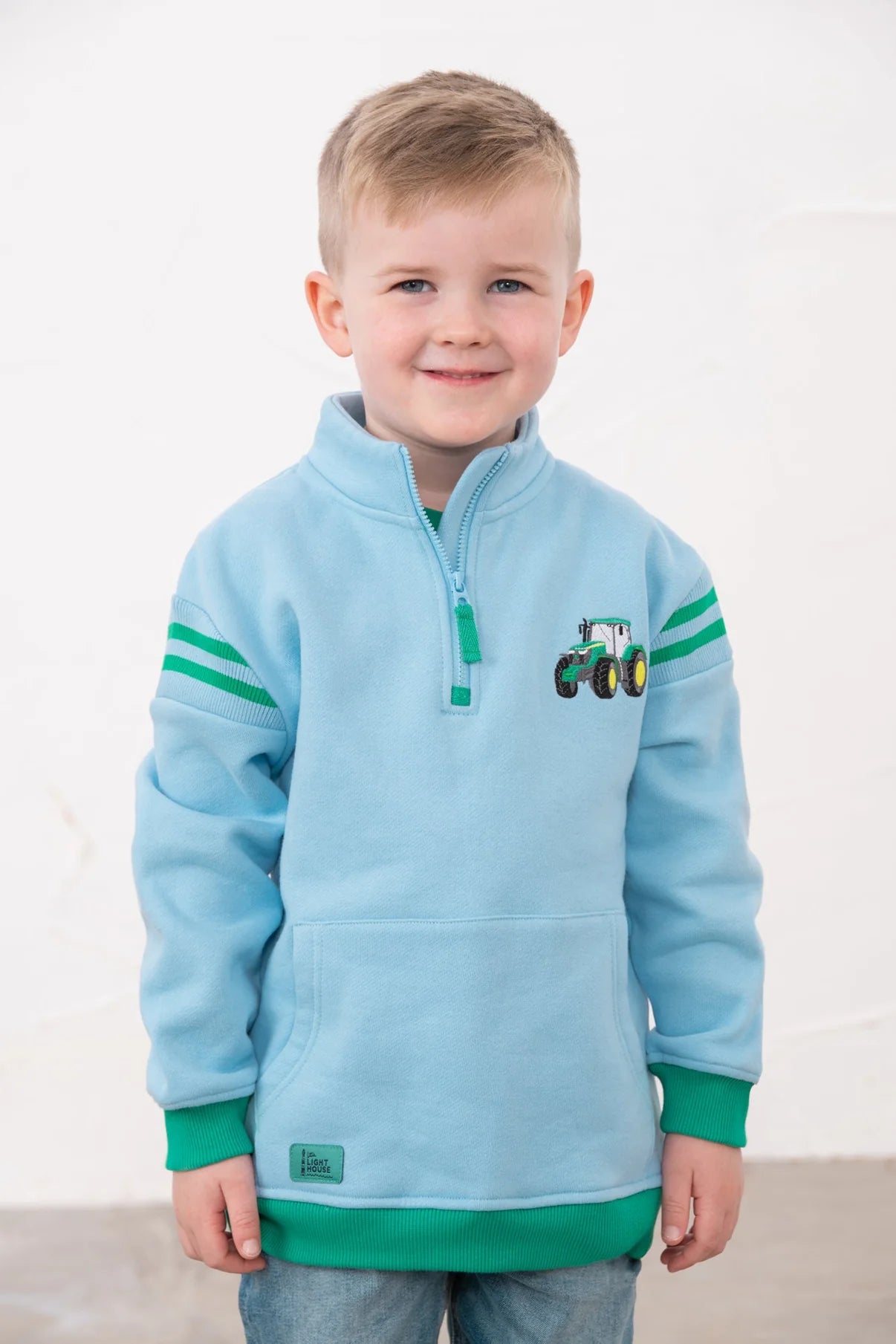 JONAH SWEATSHIRT - GREEN TRACTOR