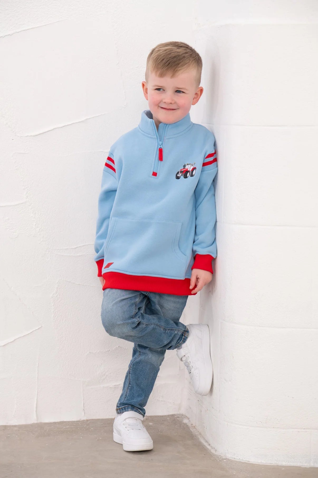 JONAH SWEATSHIRT - RED TRACTOR